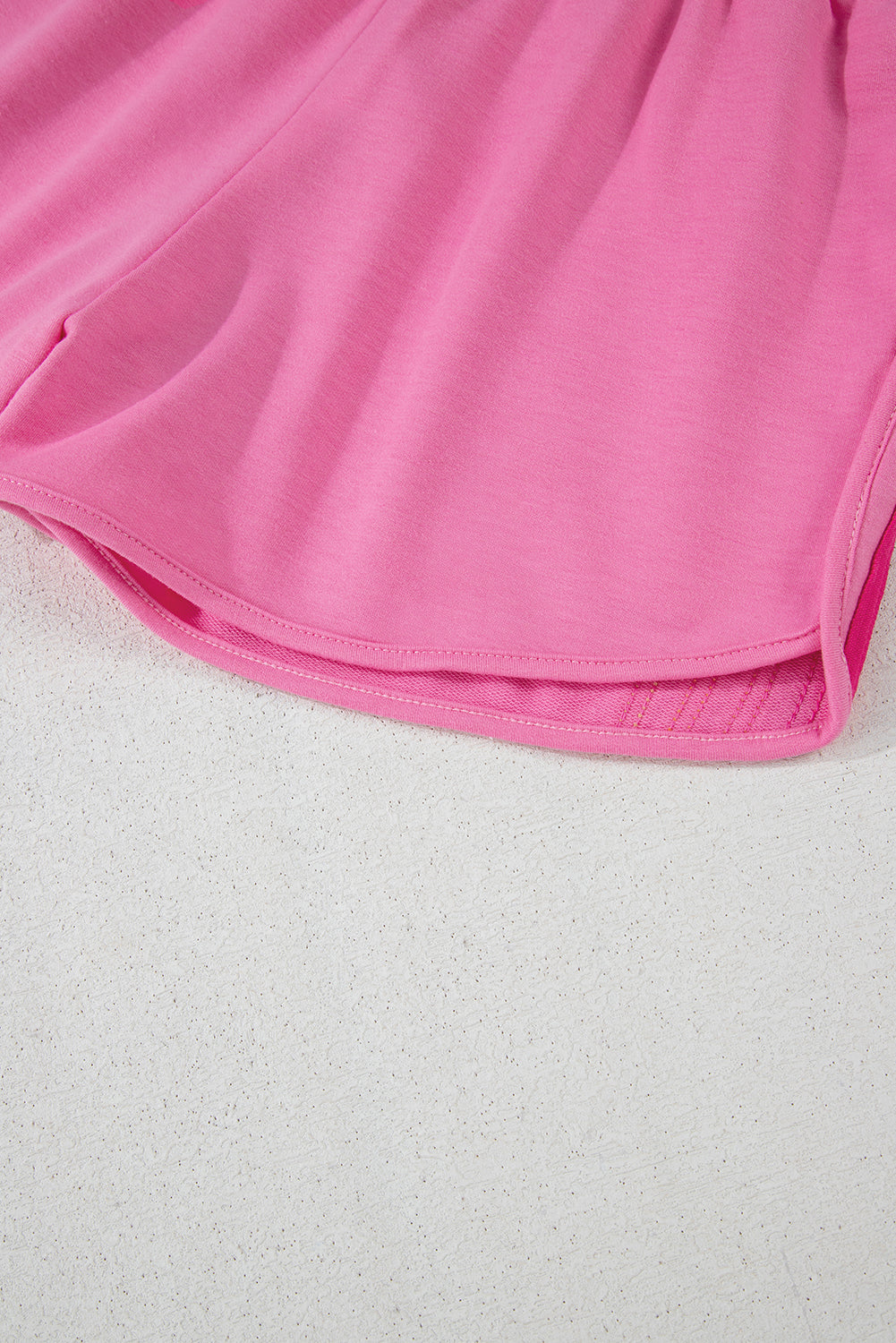 Bonbon Color Block Stripes Elastic High Waist Active Shorts.